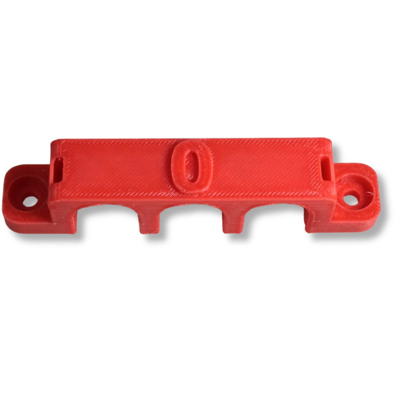1/0 Gauge Cable Management Wire Comb Triple Slot Can Use w/ Cable Tie Red/Black