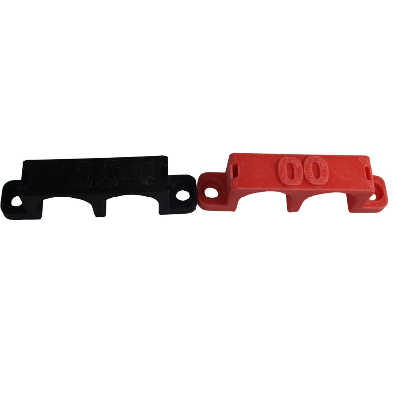 00 Gauge Cable Management Wire Comb Dual Slot Use w/ Cable Zip Tie Red/Black