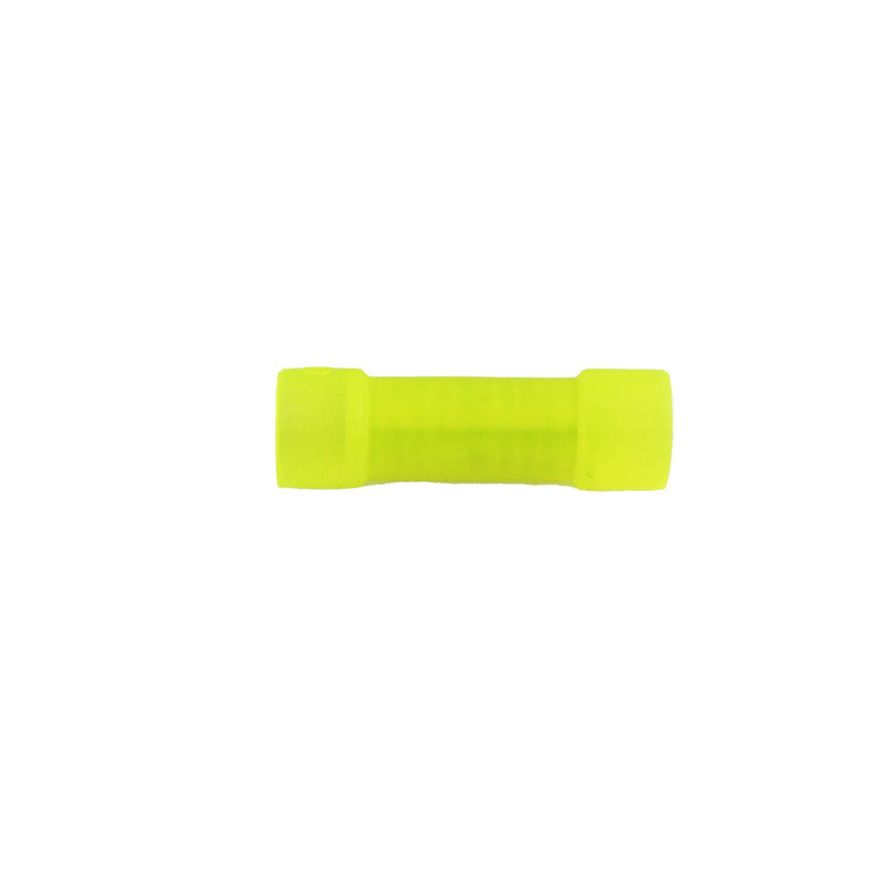 Install Bay Yellow Nylon Butt Crimping Connectors 100 Pack 10-12 Ga YNBC