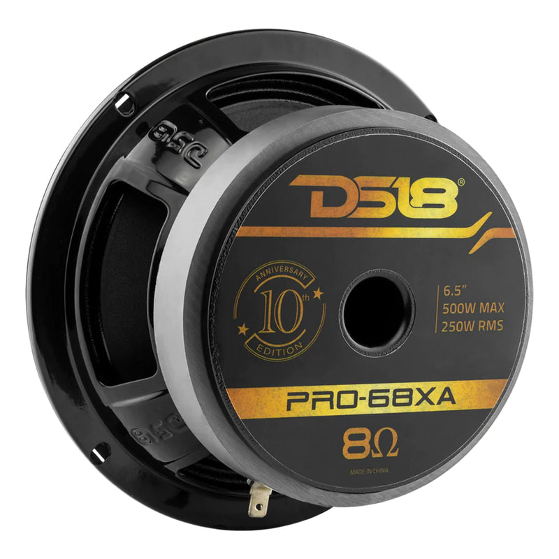 DS18 Special Edition 6.5" Midrange 8 Ohm 250W RMS Loud Car Speaker PRO-68XA