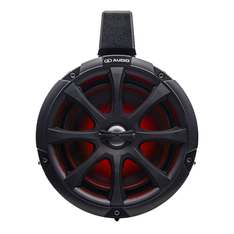 Pair of 6.5" 100w RMS 4-Ohm Marine RGB LED Tower Speakers DD Audio