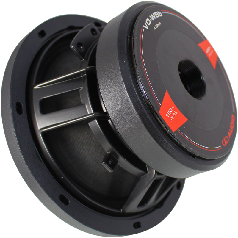 DD Audio VO-W Series 8" 150W RMS 4-Ohm SVC Voice Optimized Midwoofer / VO-W8B-S4