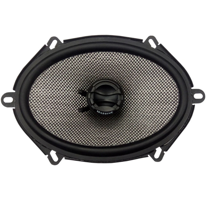 Pair of Massive Audio 5"x7" 4-Ohm 70 Watts RMS 2-Way Coaxial Speakers