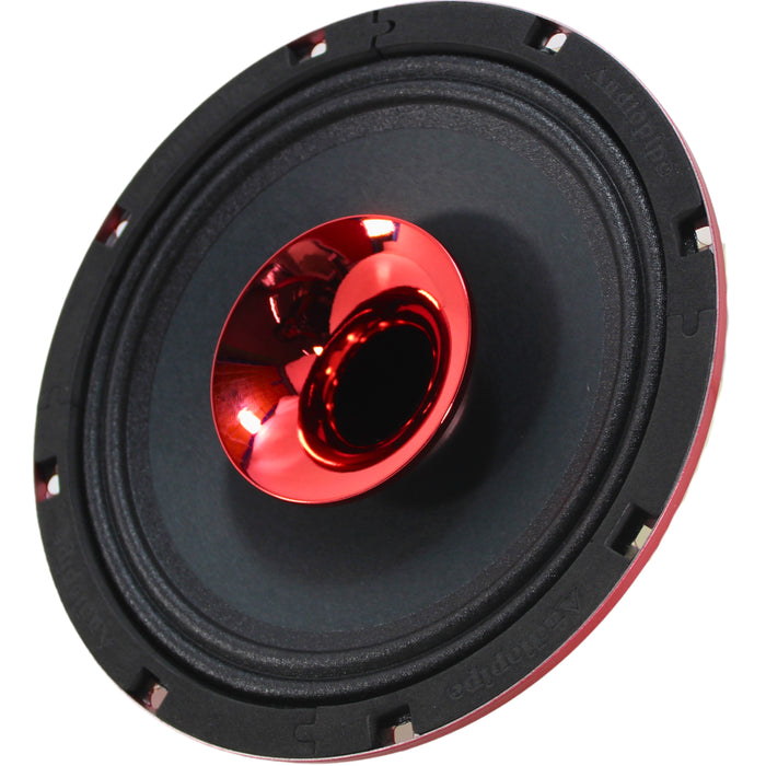 Audiopipe 8" 200W RMS 4 Ohm Red Eye Candy Compression Horn Midrange Coax Speaker