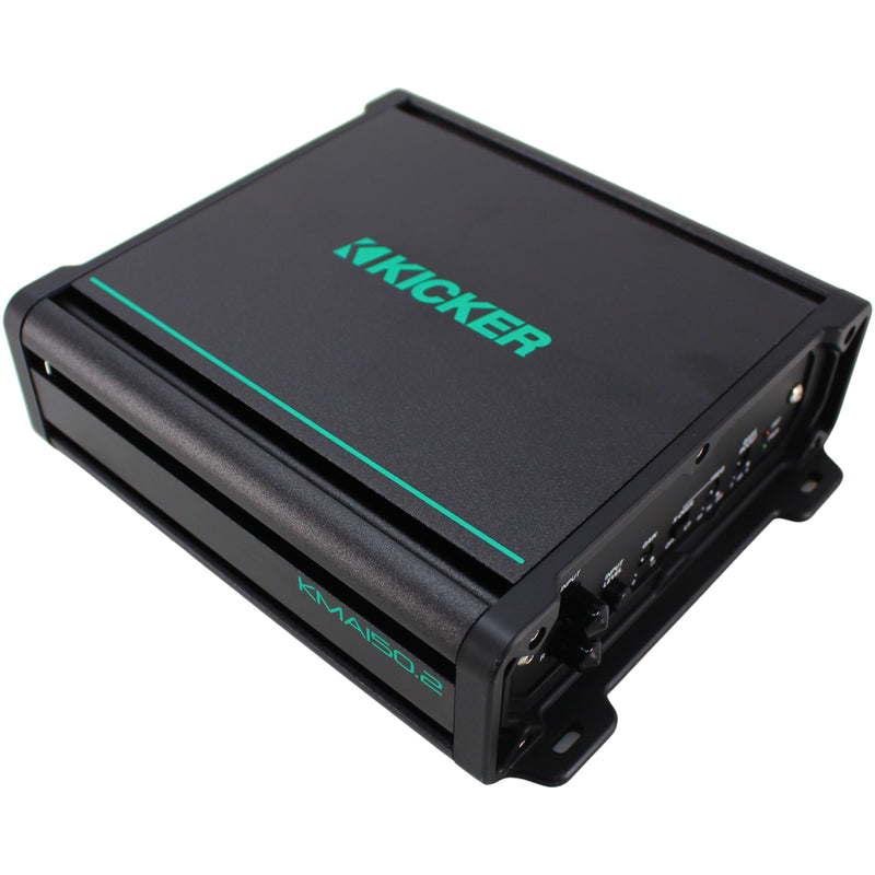 Kicker KMA1502 2 Channel Marine Amplifier Class A/B 150W RMS Bridgeable