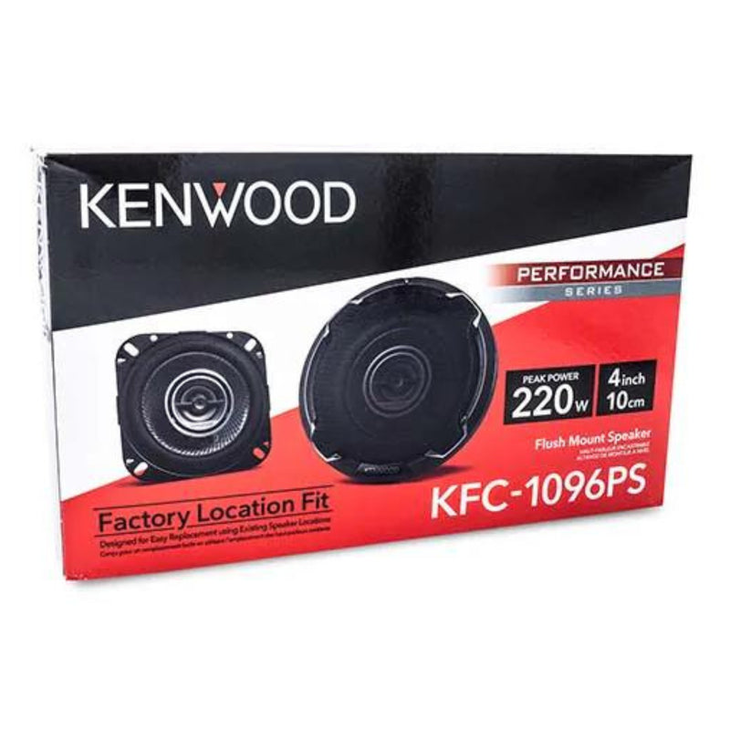 Pair of Kenwood 4" Round 2-Way vehicle speakers 50 Watts KFC-1096PS