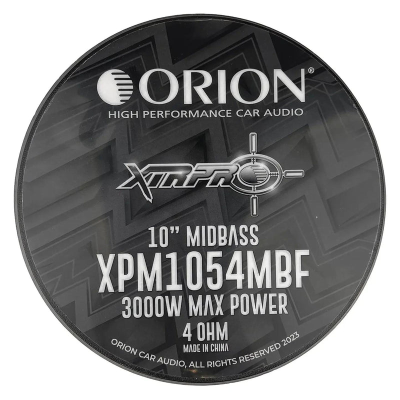 10" 4-Ohm 750 Watts RMS Midbass Pro Car Audio Speaker Orion XPM1054MBF