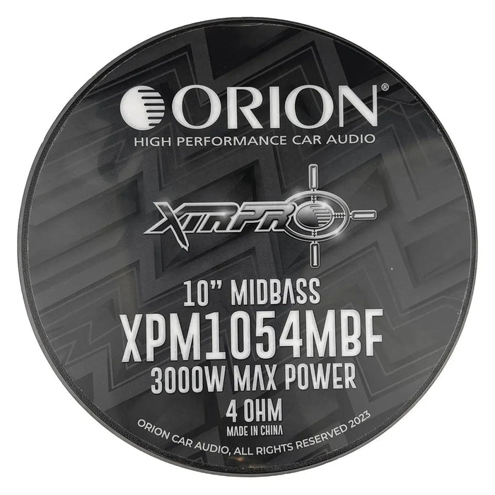 10" 4-Ohm 750 Watts RMS Midbass Pro Car Audio Speaker Orion XPM1054MBF