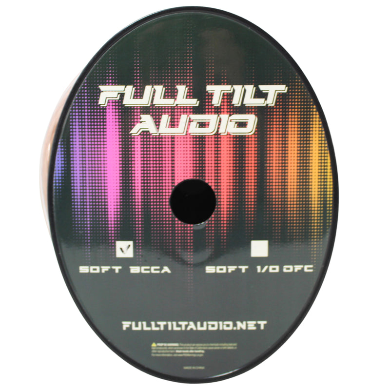 Full Tilt Audio 0 Gauge CCA Power/Ground Wire Clear Lot Cut By The Foot