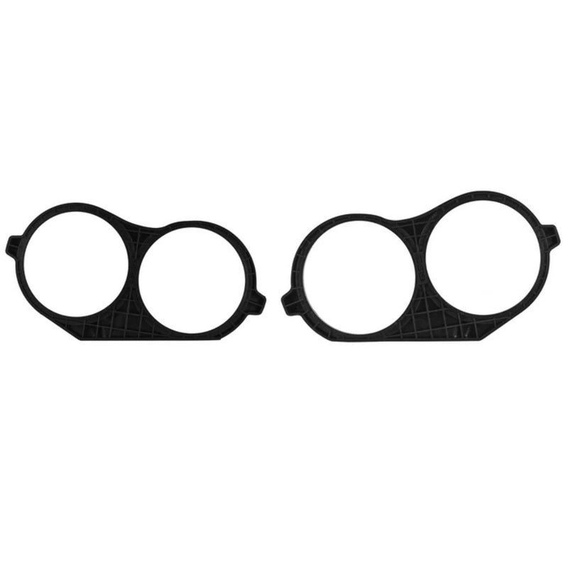 Pair Dual 10” Speaker Adapter Kit for Harley Davidson Saddlebags 2014–2023, ABS