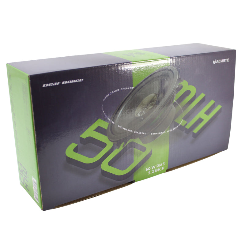 Deaf Bonce 5.2" 100 Watt 4 Ohm Pair of Wide Range Speakers Machete Series MLH-50