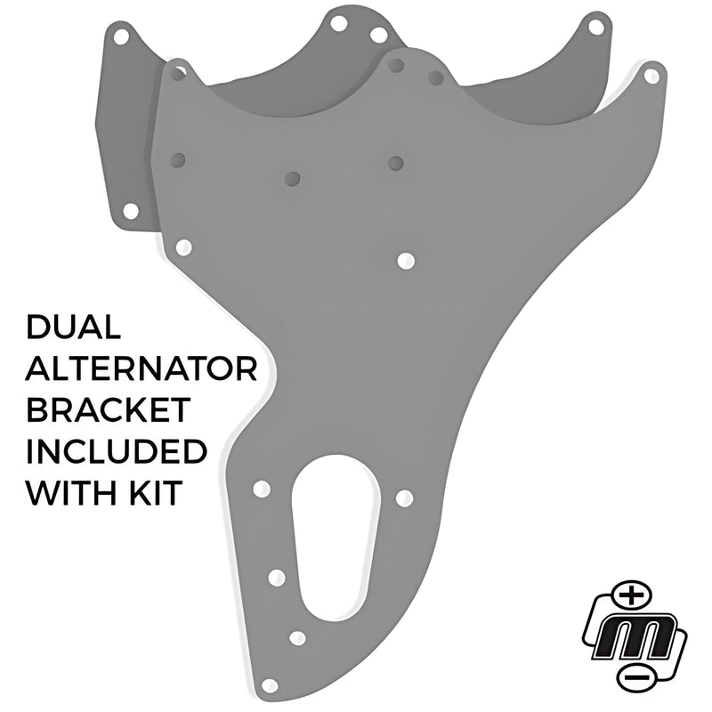 Mechman D201PU Dual Bracket Purple Alternator 99-04 GM Trucks W/4.8, 5.3, & 6.0L