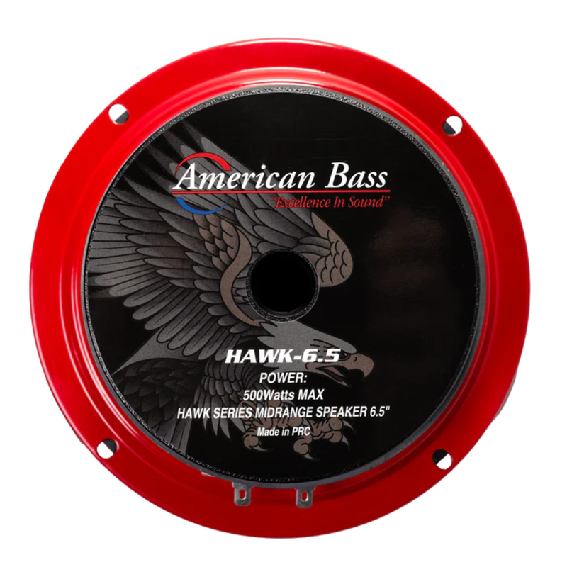 American Bass 6.5" 250 Watt RMS 4 Ohm Pro Car Audio  Midrange Speaker HAWK65