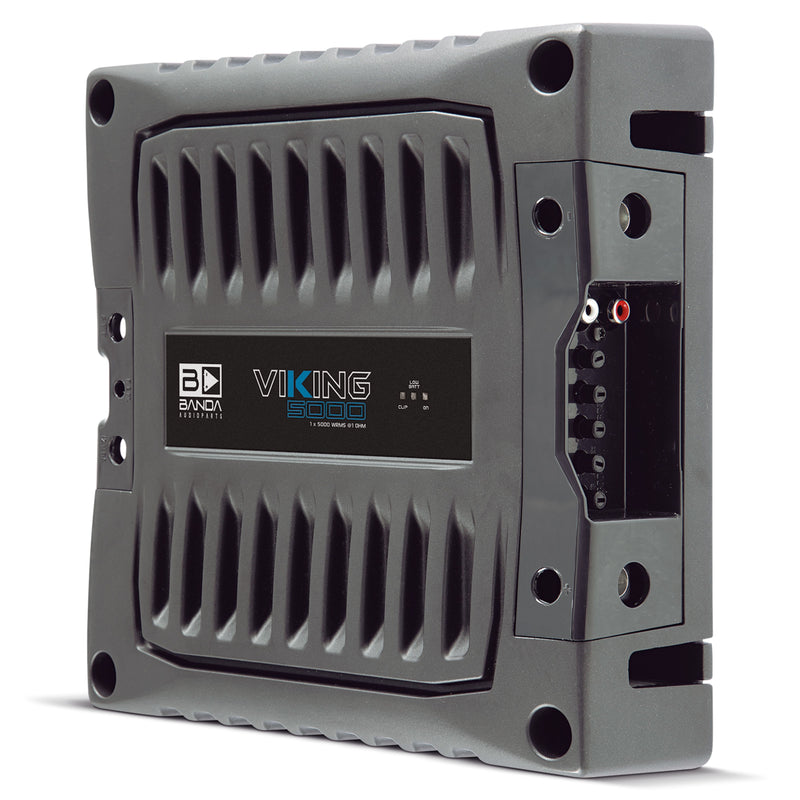 Banda VIKING Line Aluminum Brazilian 5K Watt 1-Ohm Full Range Monoblock Amplifier