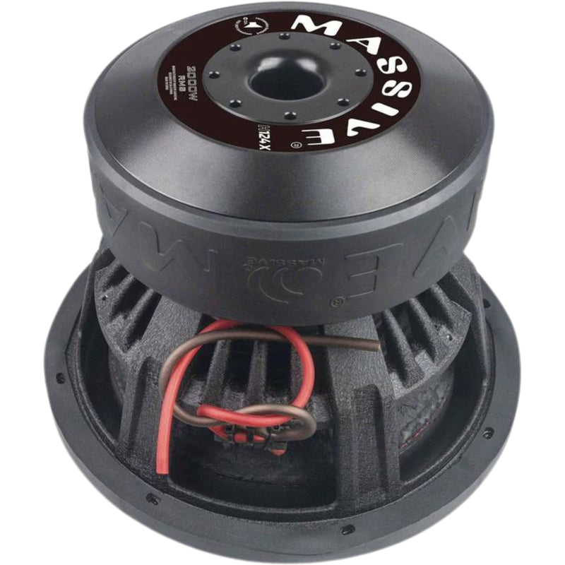 12" 2000W RMS 4-Ohm 3" DVC Mega Subwoofer Massive Audio HIPPO Series MA-H124X