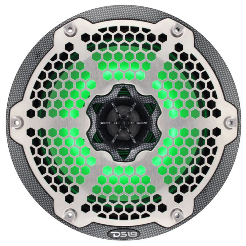 10" 450 Watt RMS 4-Ohm NEO Marine 2-Way Hybrid Speaker with RGB LED DS18 CF-10MD