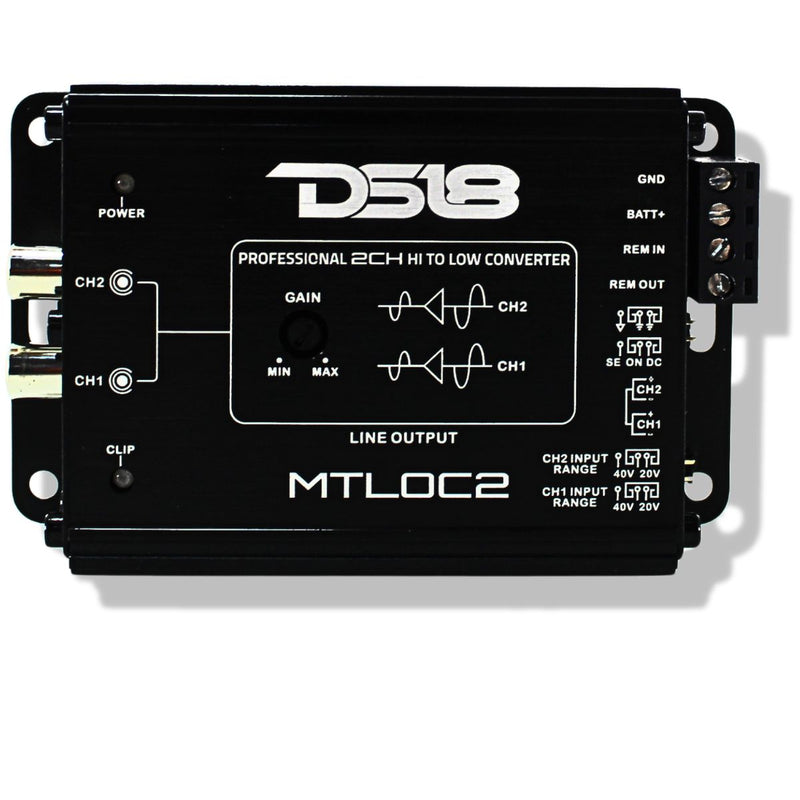 2-Channel High-to-Low Line Output Converter with Remote/Automatic Turn-On MTLOC2