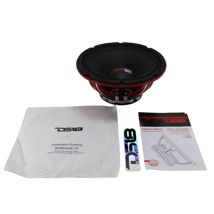 Pro 10" Midrange Motorcycle Loudspeaker 1000W 4 Ohm DS18 Neodymium OPEN BOX