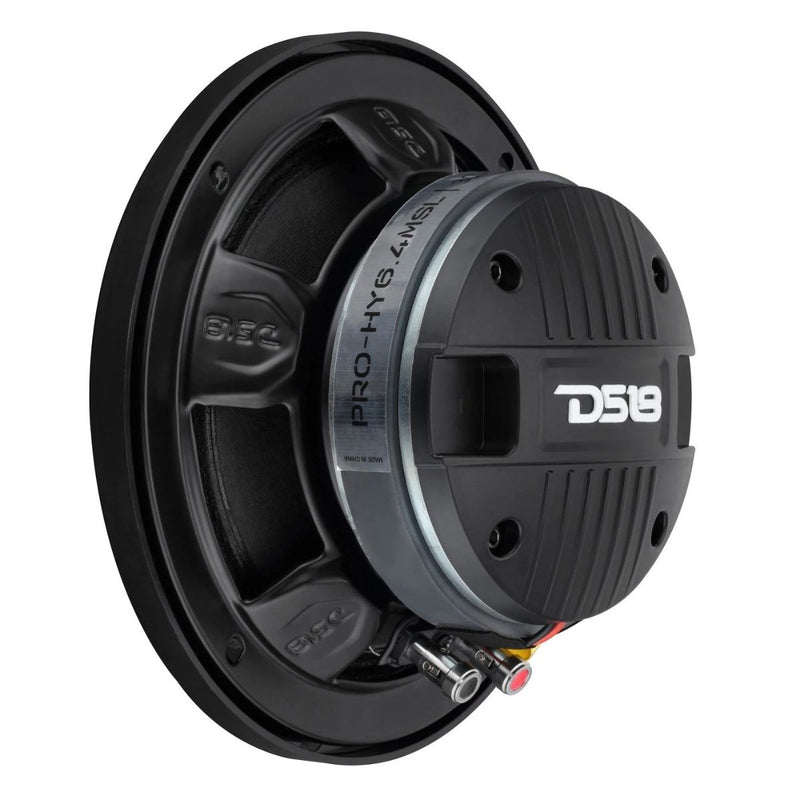 DS18 6.5" Hybrid Slim Speaker w/ 1" Driver Horn 300W Peak 4-Ohm PRO-HY6.4MSL