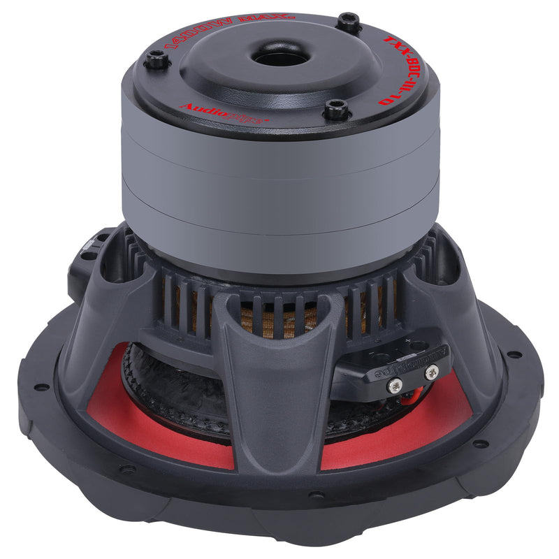 10-Inch 700 Watts RMS Dual 4-Ohms Triple Stack Composite Cone Subwoofer