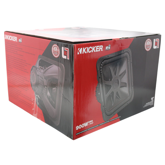 Kicker L7R Series 15" Dual 2 Ohm VC Subwoofer 1800W Peak Ceramic Magnet 45L7R152