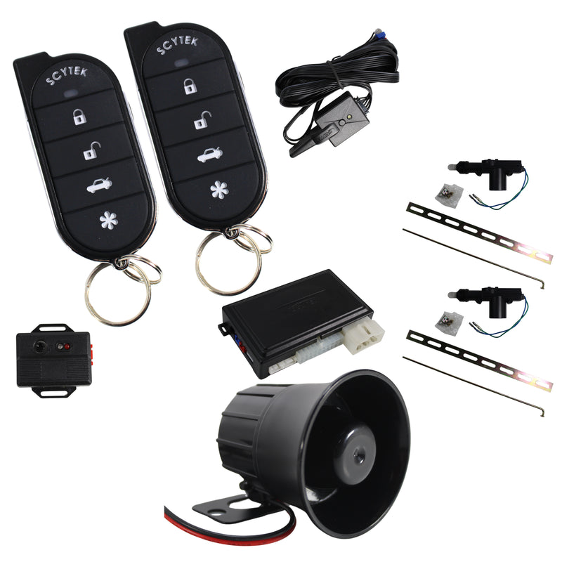 A4 5 Button Remote Engine Start, Keyless Entry, Security System w/ 2 Remotes