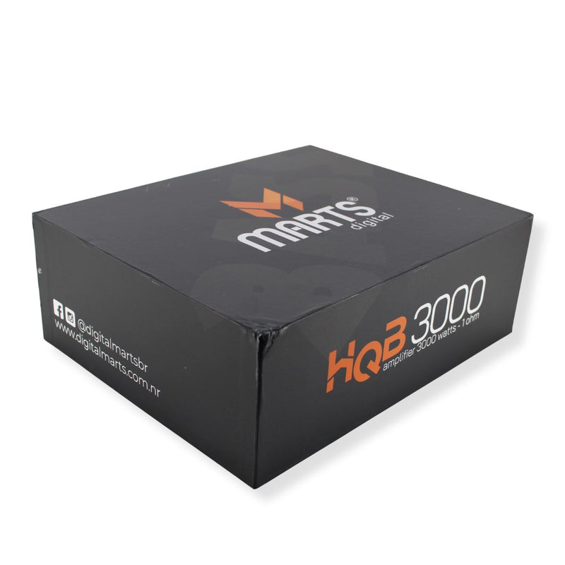 Marts Digital 3K Watt Monoblock 1-Ohm Stable Class D  Bass Amplifier HQB3000.1