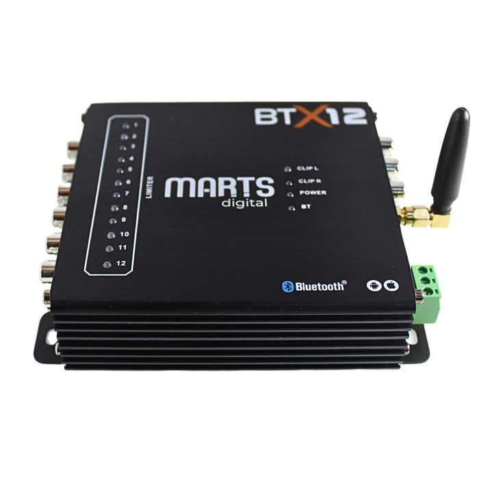 Marts Digital 4v 6 Input /12 Output Channels Bluetooth Android/iOS BTX12 DSP