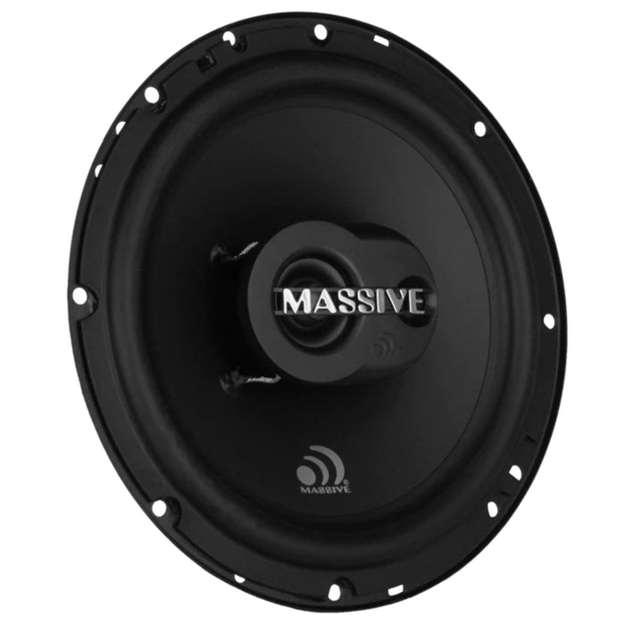 Massive Audio Pair of 6.5" 2-Way Coaxial 60 Watts RMS 4 Ohm Speakers MX65-V2