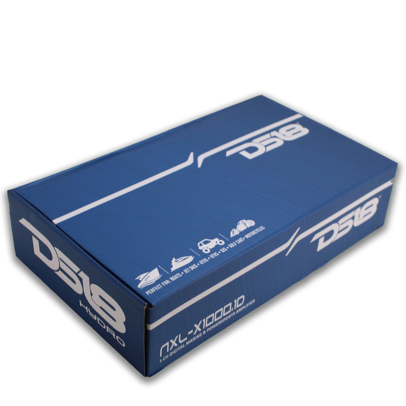 DS18 1 Ch Marine & Powersports Subwoofer Amp 2000W Class D w/ Fuse & Holder