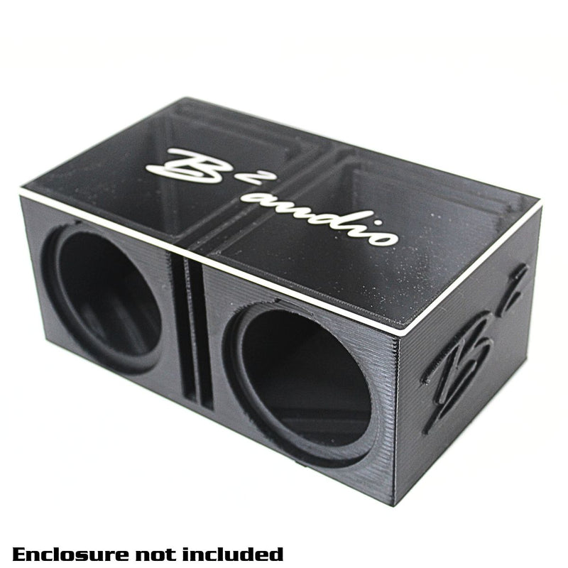 B2 Audio Logo Engraved Acrylic Lid for Dual RIOT 2.5" 3D Boxes