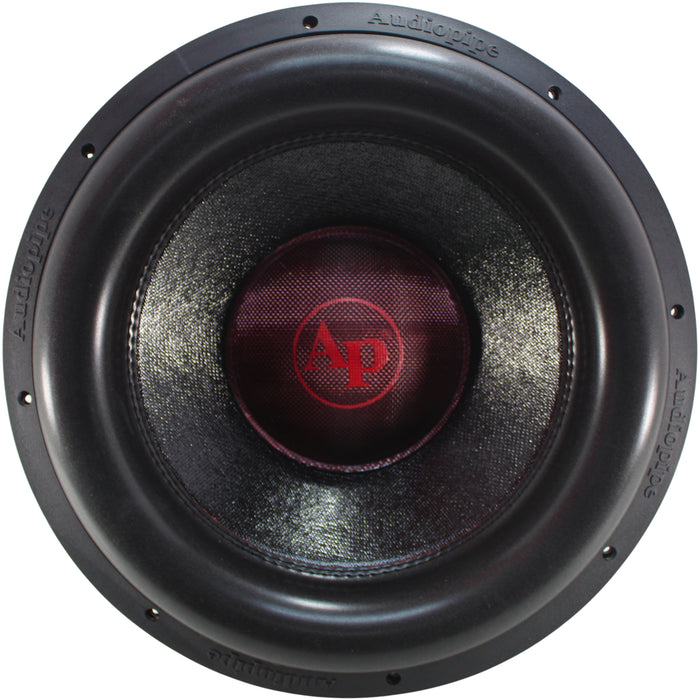 Audiopipe 15" 1400W RMS Dual 2-Ohm Quad Stack Composite Cone Subwoofer