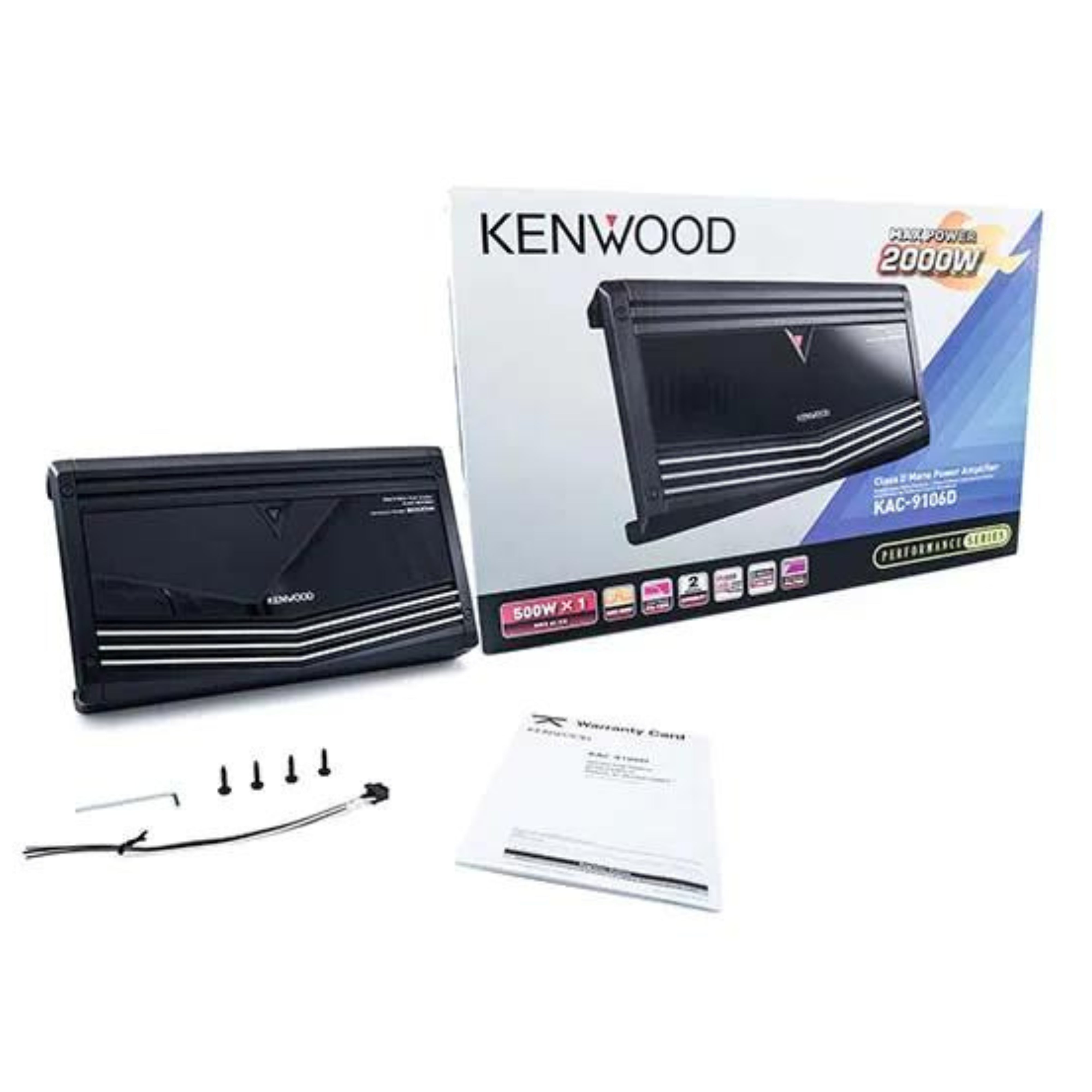 KENWOOD アンプ Kenwood KAC-7202 2-channel car amplifier 150 watts RMS x 2 at