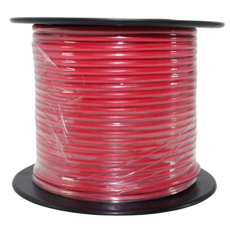 16 GA 100 FT Roll Red Stranded Spool of CCA Primary Power Ground Wire Cable