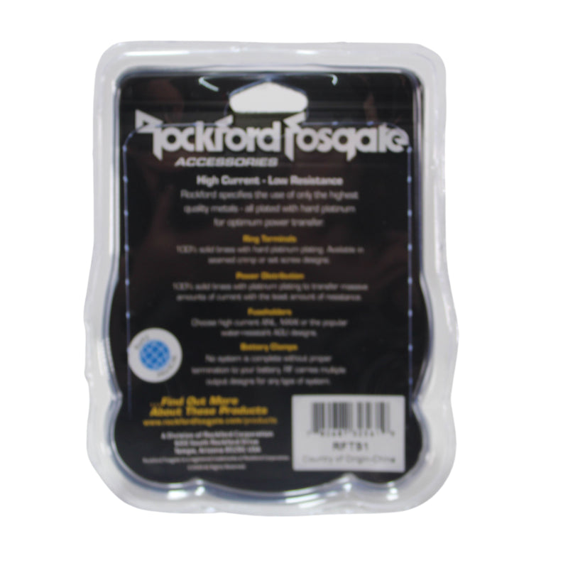 Rockford Fosgate RFTS1 1/0 AWG 5/16" Seamed Crimp Ring Terminals RFTS1