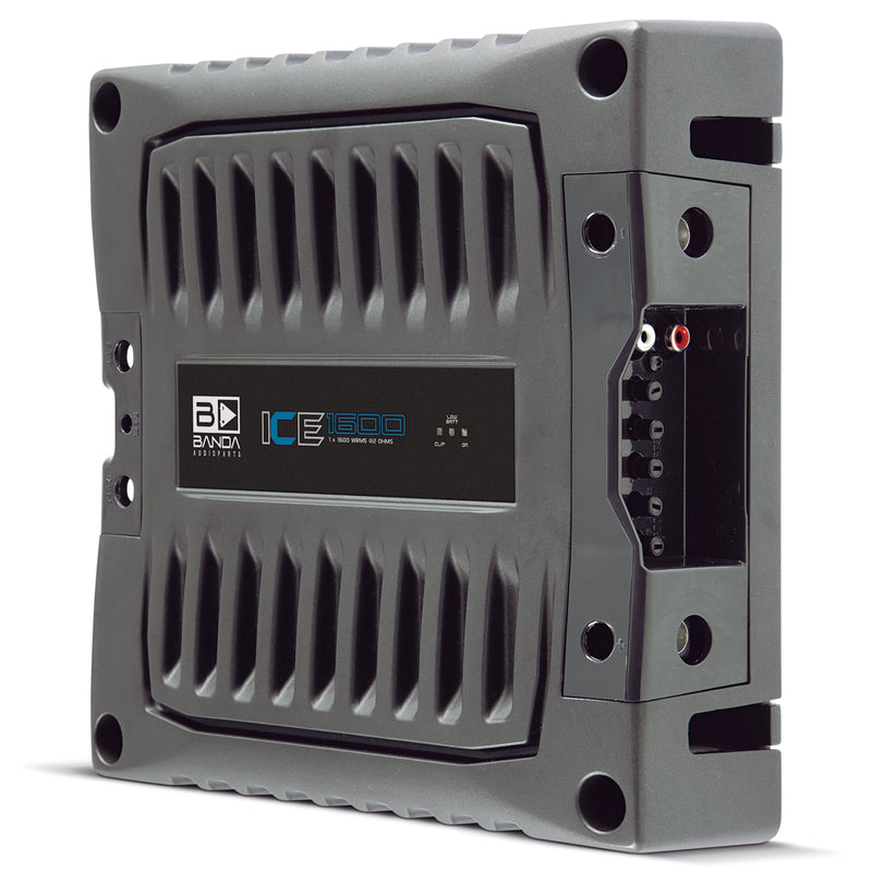 Banda ICE X Line Aluminum Brazilian 1600 Watt 2-Ohm Full Range Monoblock Amplifier