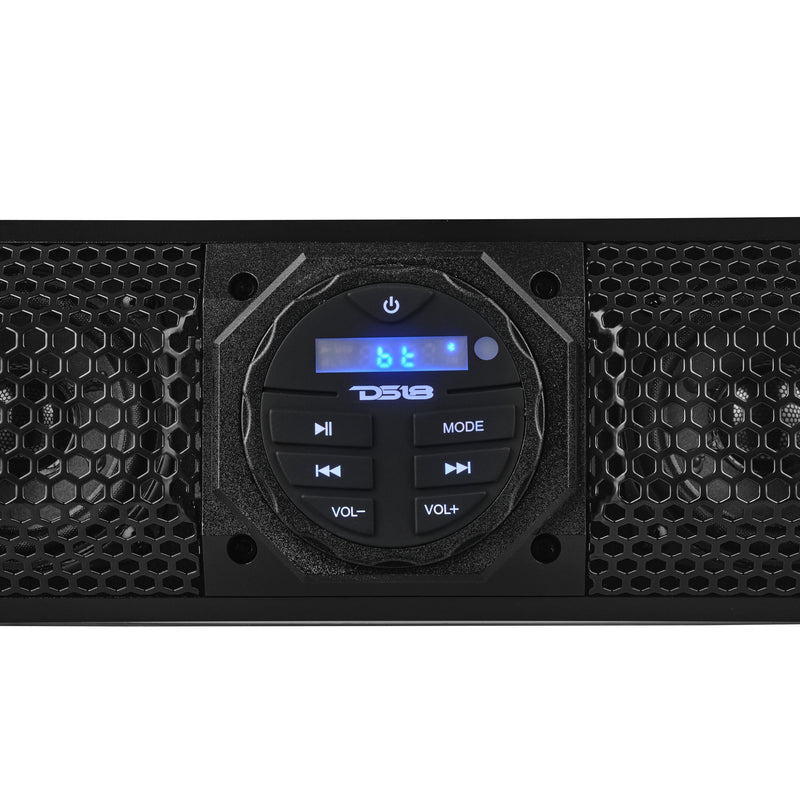 24" 100 Watt RMS 4-Ohm Water-Resistant Amplified Class A/B Sound Bar System