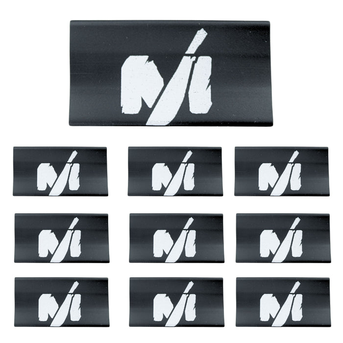 0 Gauge 3:1 Heat Shrink with Deaf Bonce / Avatar Logo 10 Pack Black