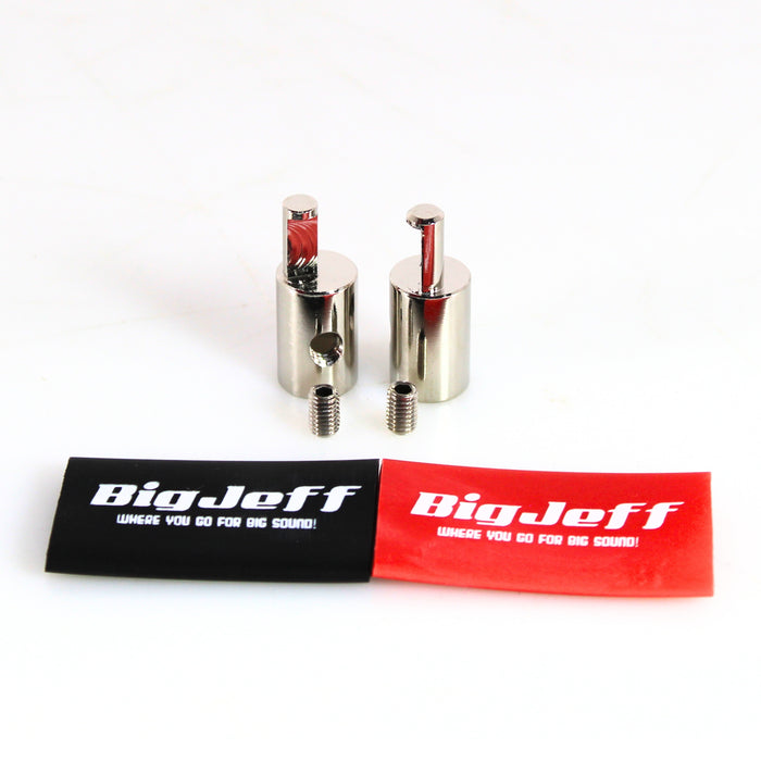 Big Jeff Audio Pair of Aluminum Single 4 GA to 8 GA Amplifier Input Adapters