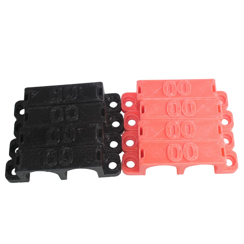 00 Gauge Cable Management Wire Comb Dual Slot Use w/ Cable Zip Tie Red/Black