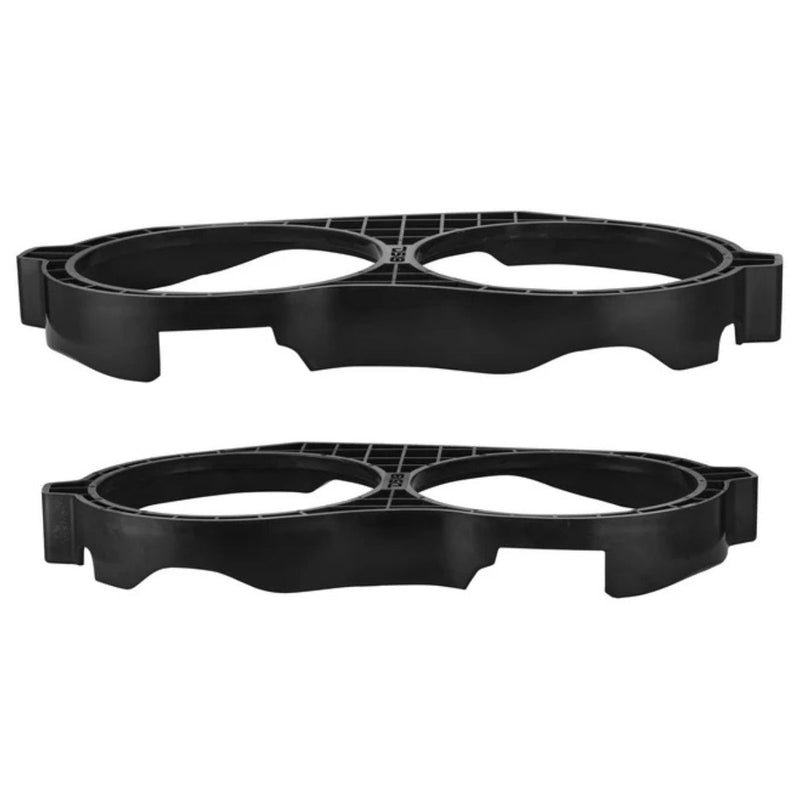 Pair Dual 10” Speaker Adapter Kit for Harley Davidson Saddlebags 2014–2023, ABS