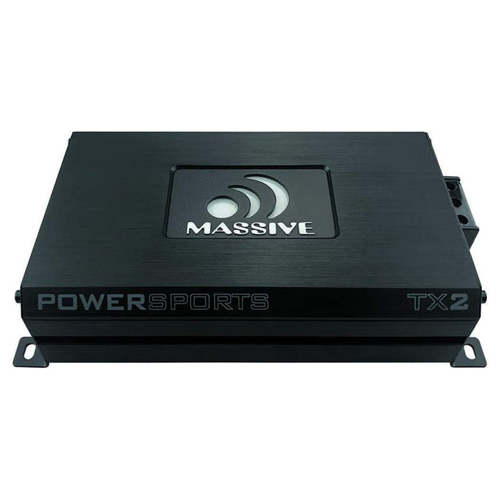 Massive Audio Trident TX2 2 Channel 480W Bluetooth Full Range Marine Amplifier