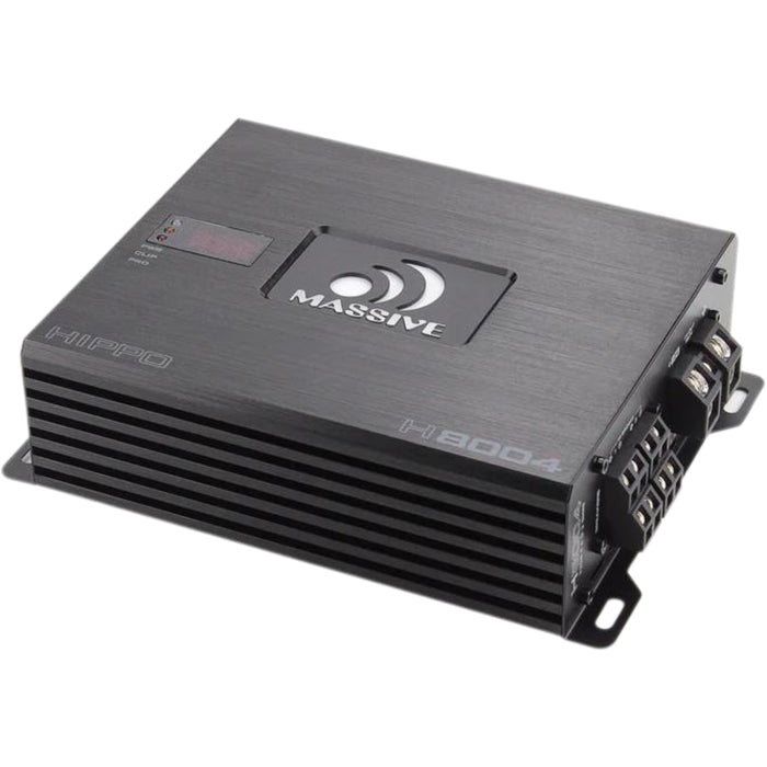 220W RMS x4 2-Ohm 4-Channel Amplifier Massive Audio HIPPO Series MA-H800.4