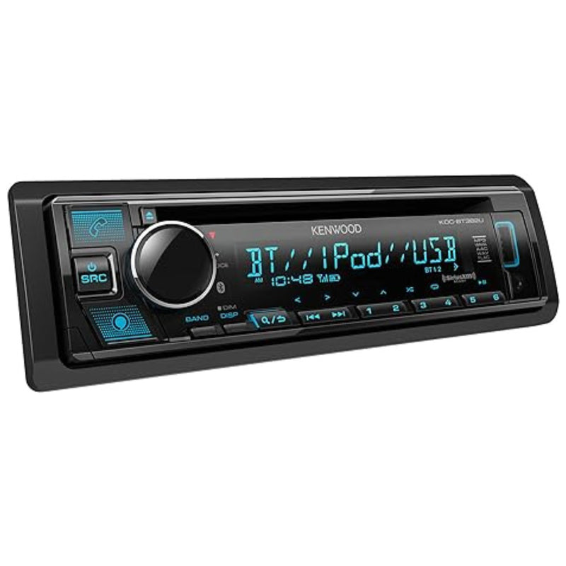 Kenwood Single DIN BT CD AM/FM USB SiriusXM Car Stereo Receiver / KDC-BT382U