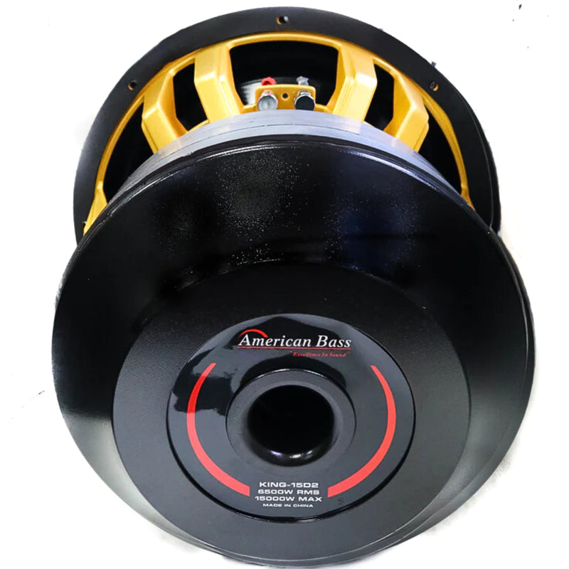 American Bass 15" KING Subwoofer 2 Ohm 6500 watts RMS KING-15D2
