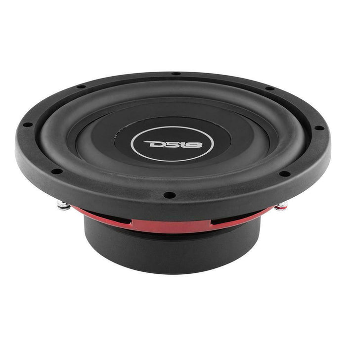 DS18 SRW8.4D 8" 300 Watt 4 + 4 Ohm Dual Voice Coil Shallow Subwoofer