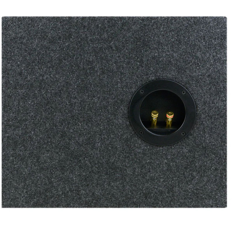 Single 10 Vented Carpeted Subwoofer Box Made w/ Heavy-Duty MDF Construction