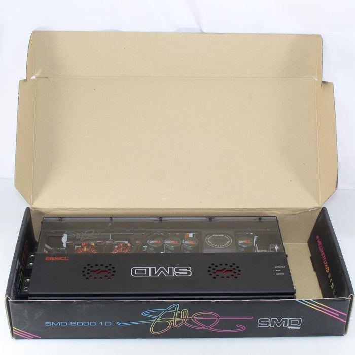DS18 5K RMS 1-Ohm Stable Class D Mono Amplifier w/Voltmeter SMD-5000.1D OPEN BOX
