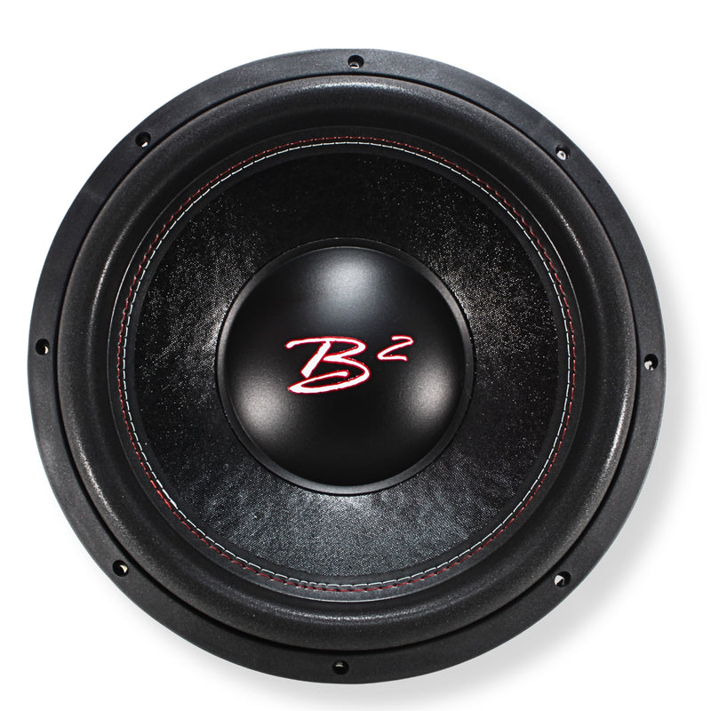 B2 Audio 15" 750W RMS Dual 4-Ohm 3" Voice Coil RIOT Series Subwoofer
