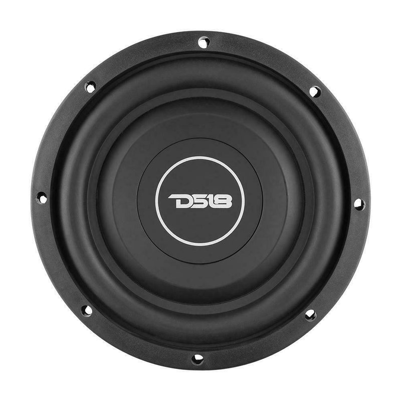 DS18 SRW8.4D 8" 300 Watt 4 + 4 Ohm Dual Voice Coil Shallow Subwoofer
